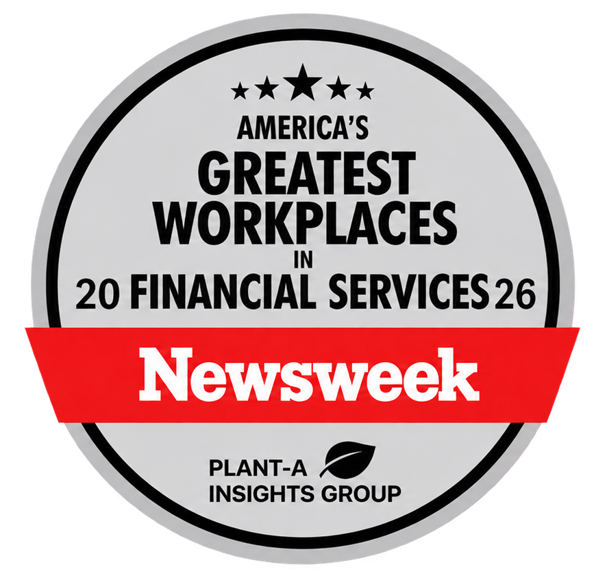 Newsweek America's Greatest Workplaces in Financial Services 2026 badge